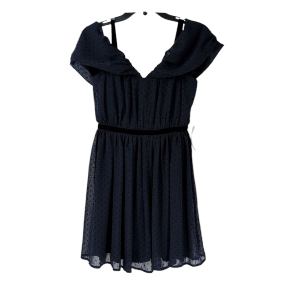 Aqua  polka dot  sleeveless dress new size XS !